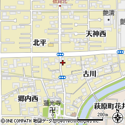 愛知県一宮市三条古川1832周辺の地図