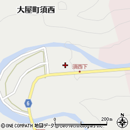 兵庫県養父市大屋町須西48周辺の地図