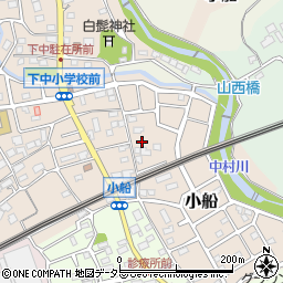 神奈川県小田原市小船1187周辺の地図