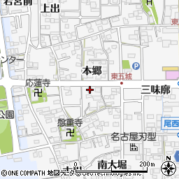 愛知県一宮市東五城本郷16周辺の地図