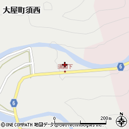 兵庫県養父市大屋町須西26周辺の地図