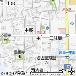 愛知県一宮市東五城本郷26周辺の地図