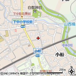 神奈川県小田原市小船87周辺の地図