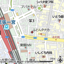 愛知県一宮市栄3丁目8周辺の地図