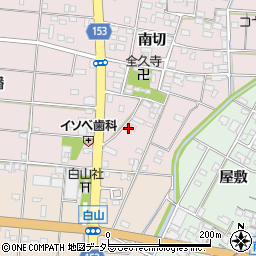 愛知県一宮市北小渕南切64周辺の地図
