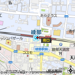 京都府綾部市周辺の地図