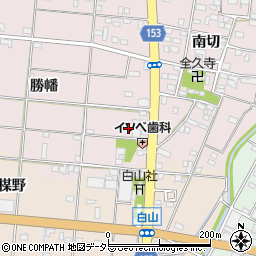 愛知県一宮市北小渕勝幡周辺の地図