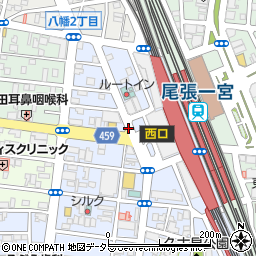 名鉄一宮駅周辺の地図