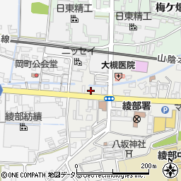 京都府綾部市宮代町土代周辺の地図