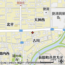 愛知県一宮市三条古川1850周辺の地図