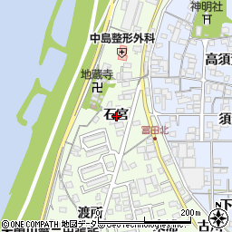 愛知県一宮市冨田石宮周辺の地図
