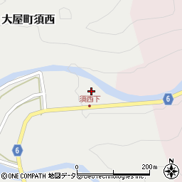 兵庫県養父市大屋町須西27周辺の地図