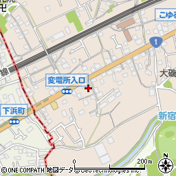 神奈川県中郡大磯町国府新宿310周辺の地図