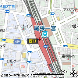 カレーハウスＣｏＣｏ壱番屋μＰＬＡＴ一宮店周辺の地図