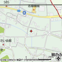 京都府福知山市観音寺274周辺の地図