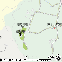 千葉県君津市浜子周辺の地図