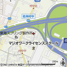愛知県小牧市村中343周辺の地図