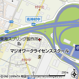 愛知県小牧市村中343周辺の地図