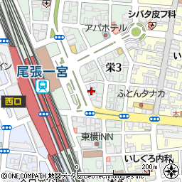 ＮＯＶＡ　一宮駅前校周辺の地図