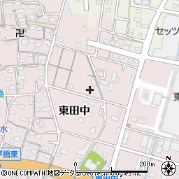 愛知県小牧市東田中2367周辺の地図