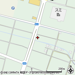 岐阜県羽島市上中町周辺の地図