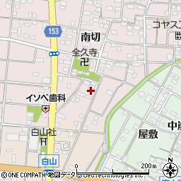愛知県一宮市北小渕南切59周辺の地図