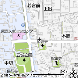 愛知県一宮市東五城上川田6周辺の地図