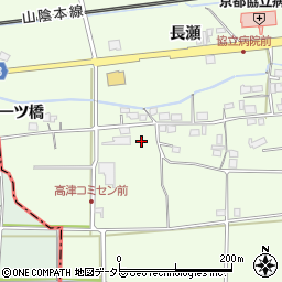 京都府綾部市高津町西開市周辺の地図