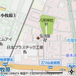愛知県小牧市東田中8周辺の地図