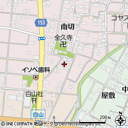 愛知県一宮市北小渕南切60周辺の地図