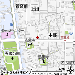 愛知県一宮市東五城上川田231周辺の地図