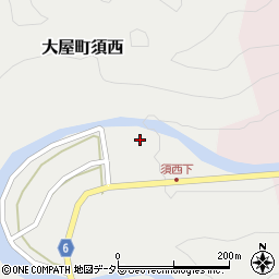 兵庫県養父市大屋町須西83周辺の地図