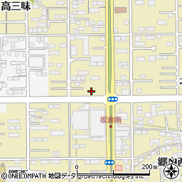 愛知県一宮市三条山周辺の地図