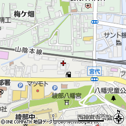 京都丹の国農協　綾部支店周辺の地図