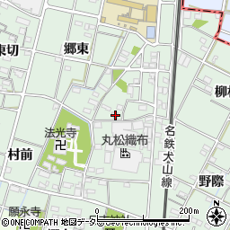 愛知県一宮市千秋町加納馬場三本木745周辺の地図