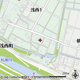 岐阜県大垣市浅西1丁目558周辺の地図