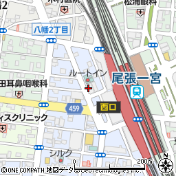 大口屋一宮店周辺の地図