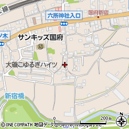 神奈川県中郡大磯町国府新宿155周辺の地図
