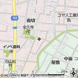 愛知県一宮市北小渕南切82周辺の地図