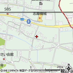 京都府福知山市観音寺455周辺の地図