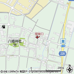 岐阜県安八郡輪之内町里353周辺の地図