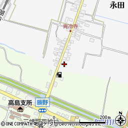 滋賀県高島市永田378周辺の地図