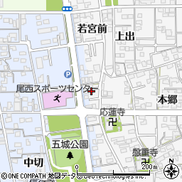 愛知県一宮市東五城上川田4周辺の地図