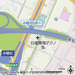 愛知県小牧市村中820周辺の地図