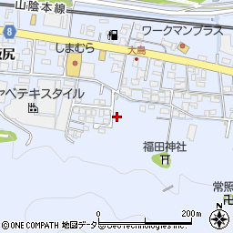 京都府綾部市大島町梶長周辺の地図