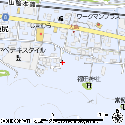 京都府綾部市大島町（梶長）周辺の地図