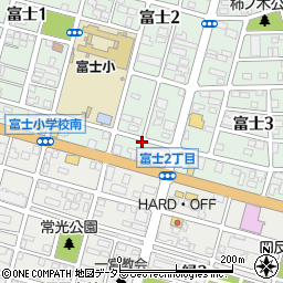 akippa富士2丁目駐車場周辺の地図
