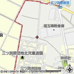 愛知県小牧市三ツ渕原新田周辺の地図