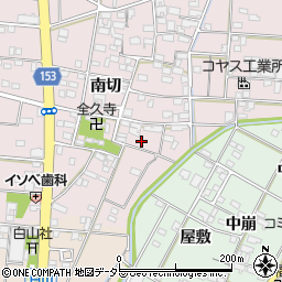 愛知県一宮市北小渕南切1314周辺の地図