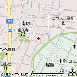 愛知県一宮市北小渕南切1315周辺の地図